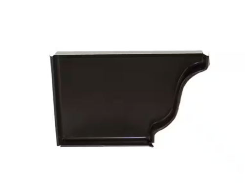 5 in. Black Aluminum Left End Cap - Left