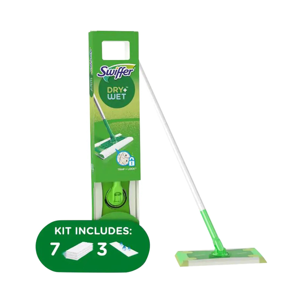 Sweeper 2-in-1 Dry and Wet Multi-Surface Mopping Starter Kit (1-Mop, 10-Refills)