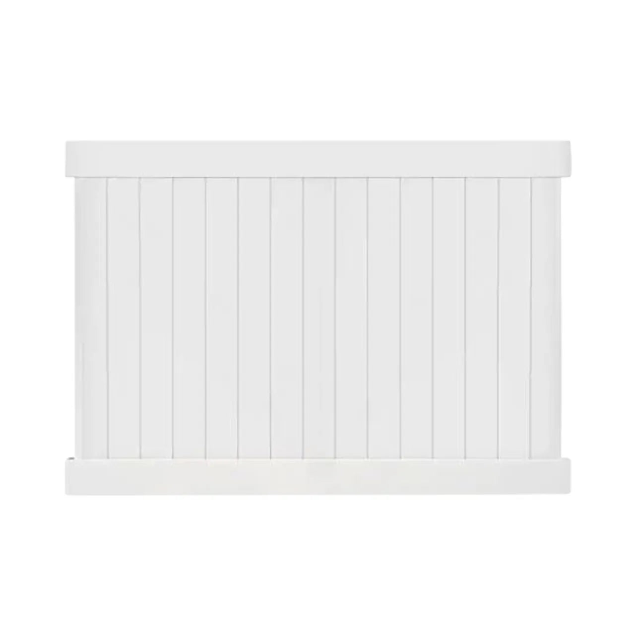 6 ft. x 8 ft. Vinyl Privacy Panel Fence Kit - White