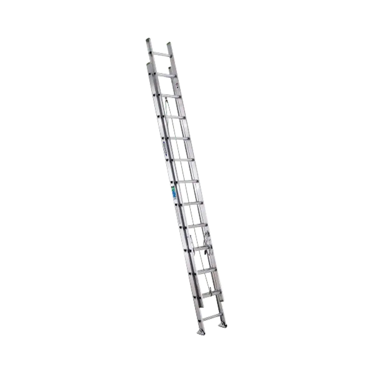 24 ft. Aluminum Extension Ladder with 225 lbs. Load Capacity Type II Duty Rating