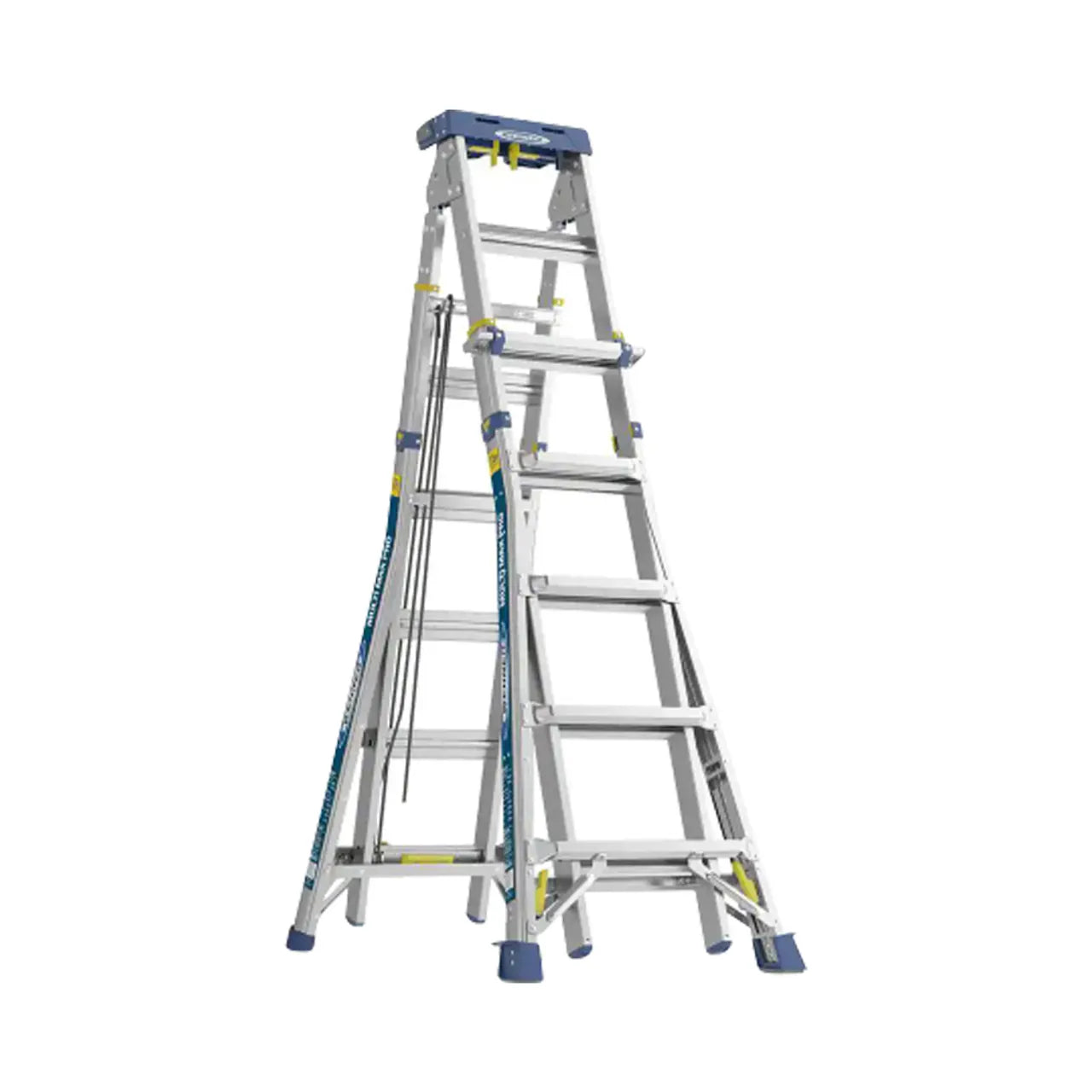 24 ft. Reach Aluminum Multi-Max Pro Multi-Position Ladder with 375 lbs. Load Capacity Type IAA Duty Rating