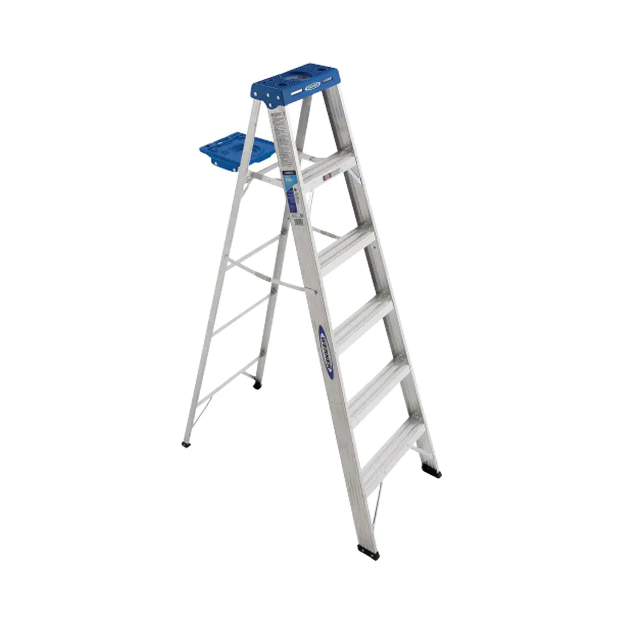 6 ft. Aluminum Step Ladder with 250 lbs. Load Capacity Type I Duty Rating