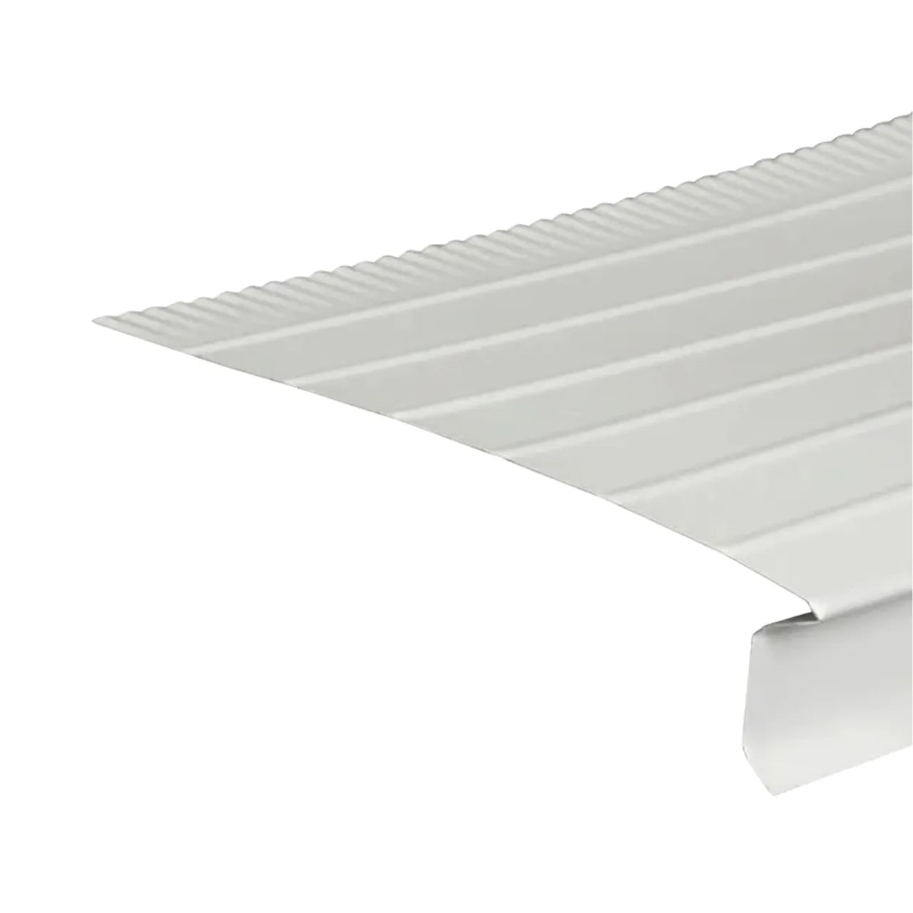 F8 6 in. x 10 ft. Aluminum Drip Edge Flashing - White