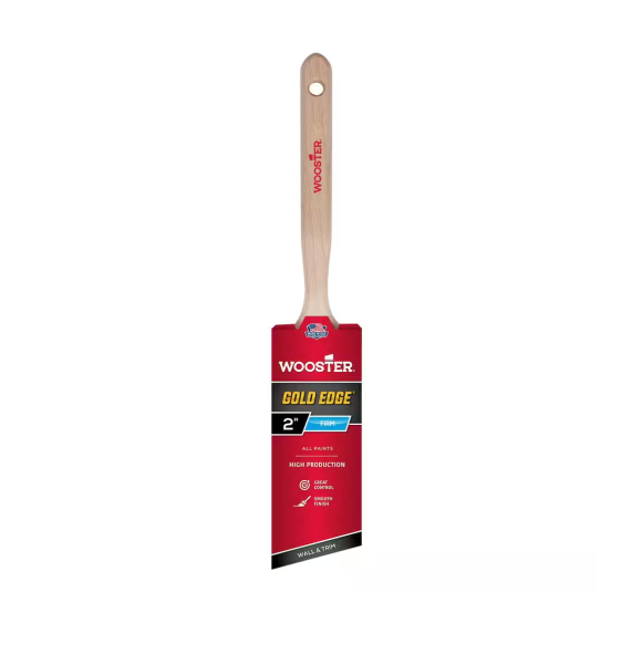 WOOSTER Gold Edge Polyester Angle Sash Paint Brush