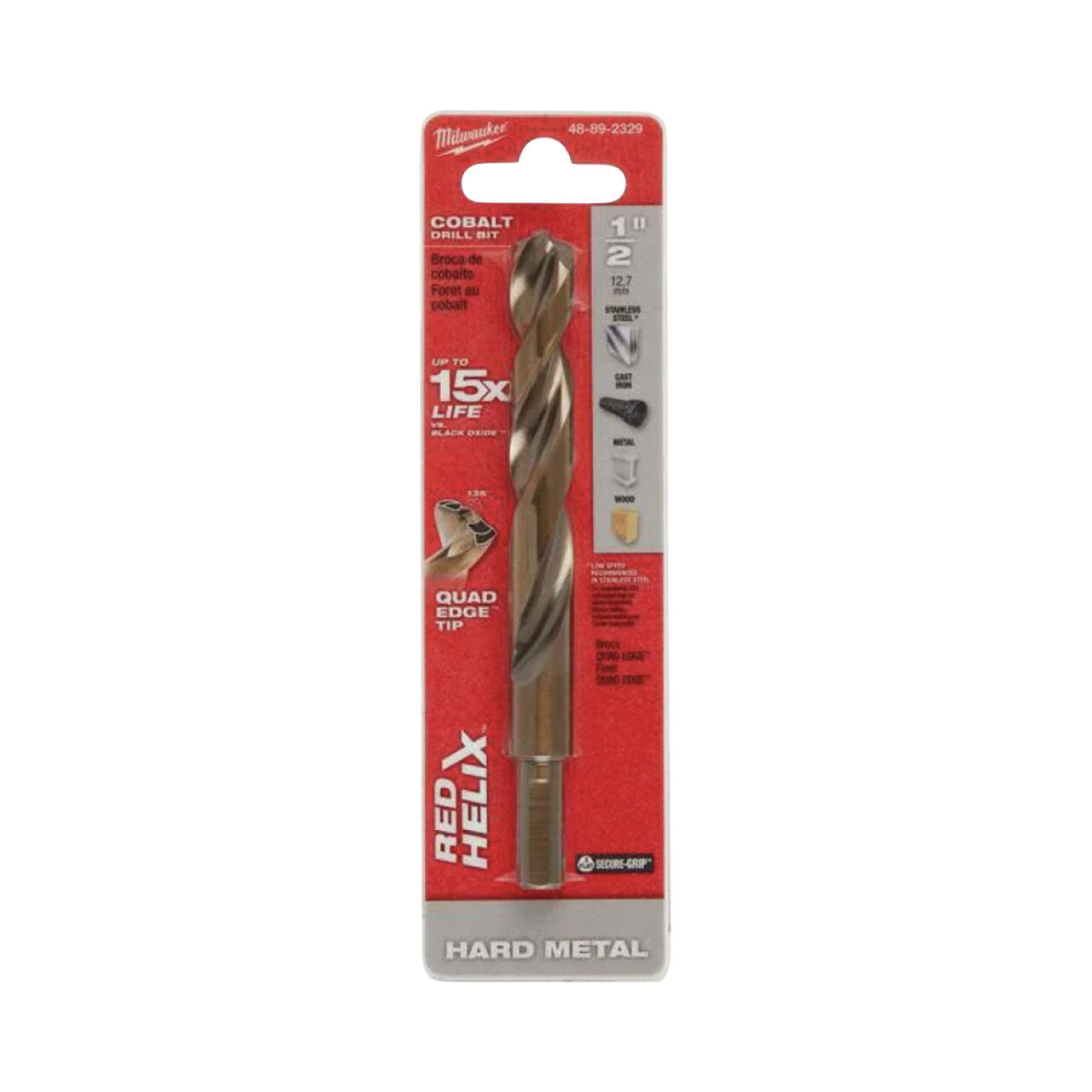 Cobalt Red Helix 1/2 in. Twist Drill Bit