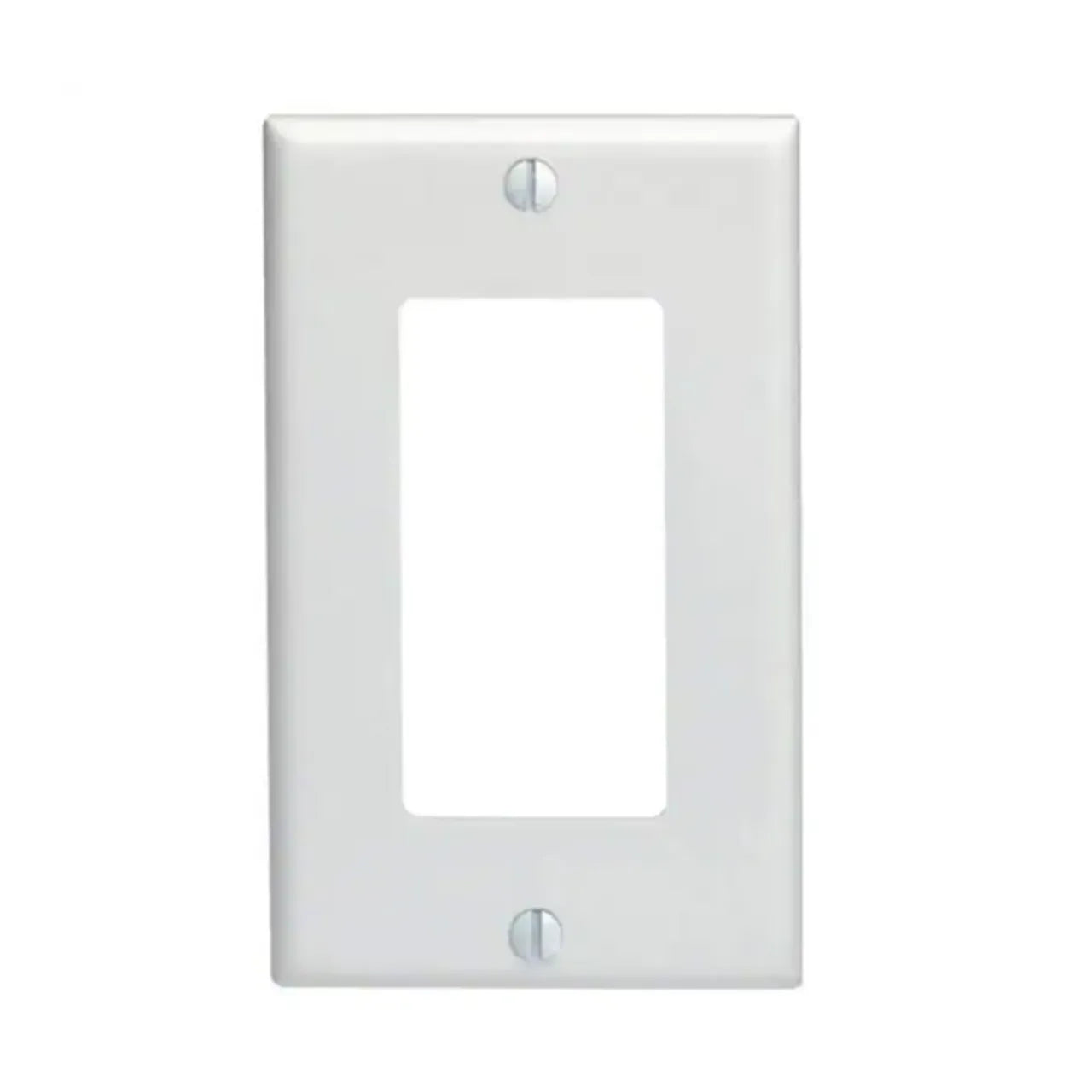 Nylon Wall Plate - 1 Gang Decora - White