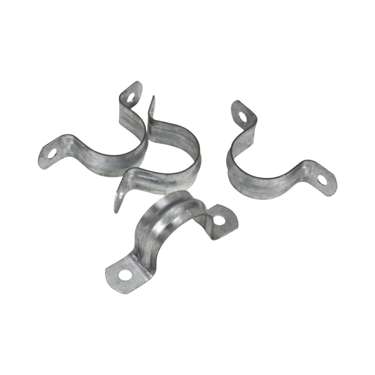 1 in. Galvanized 2-Hole Pipe Hanger Strap (4/Pack)