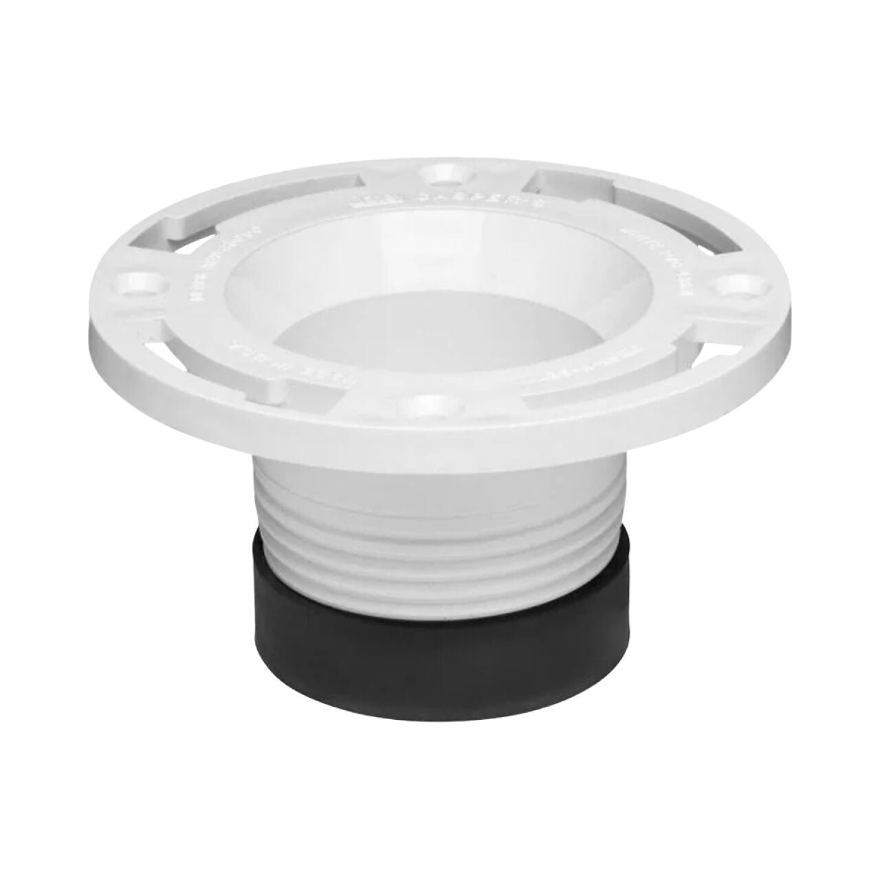 3 in. PVC Twist-N-Set Open Toilet Flange