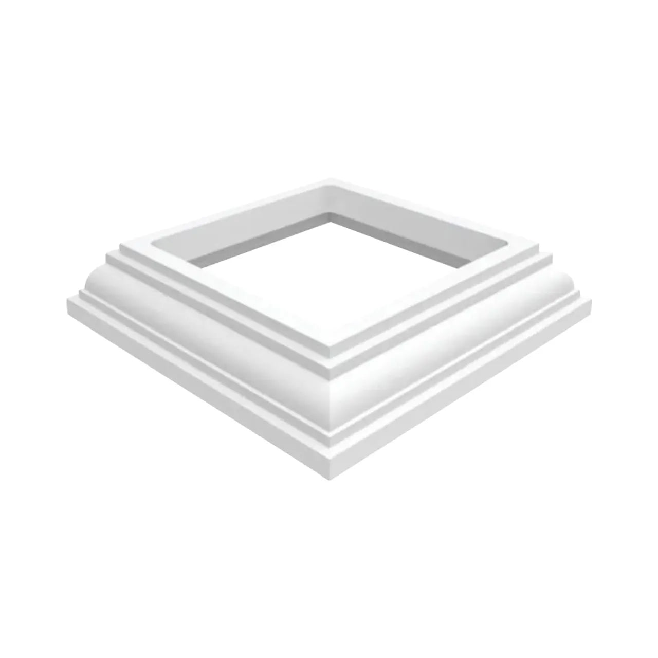 4 in. x 4 in. New England Base Trim - White